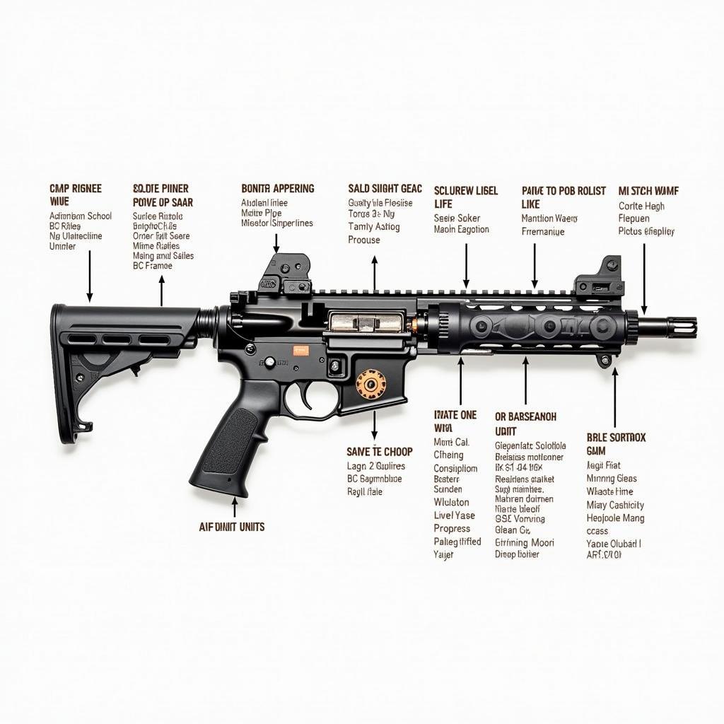 AR Pistol Soft ASE Internal Mechanics Diagram