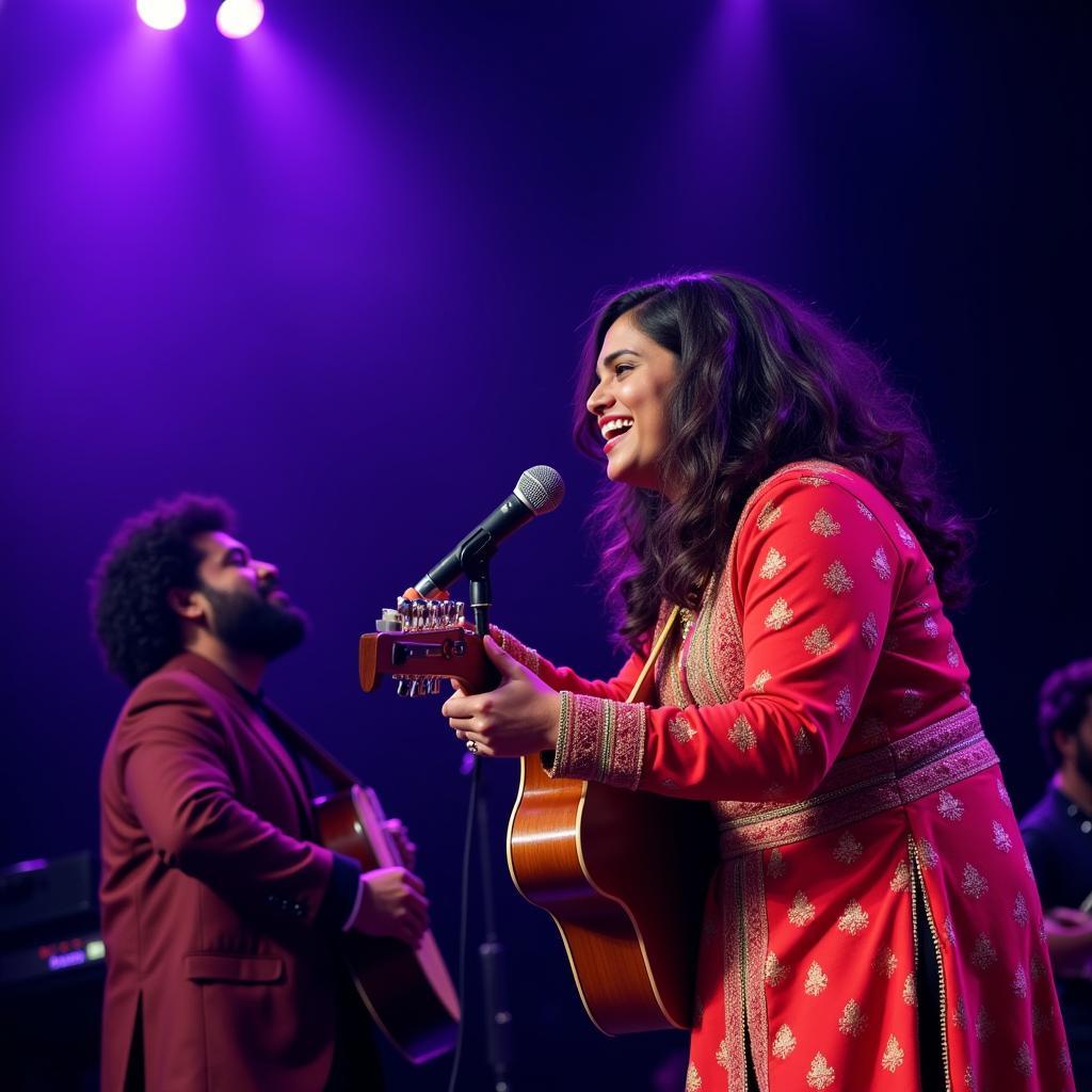 Arijit Singh and Asees Kaur Performing Ve Maahi