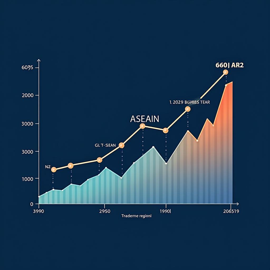 Chart comparing the Economic Growth of ASEAN countries