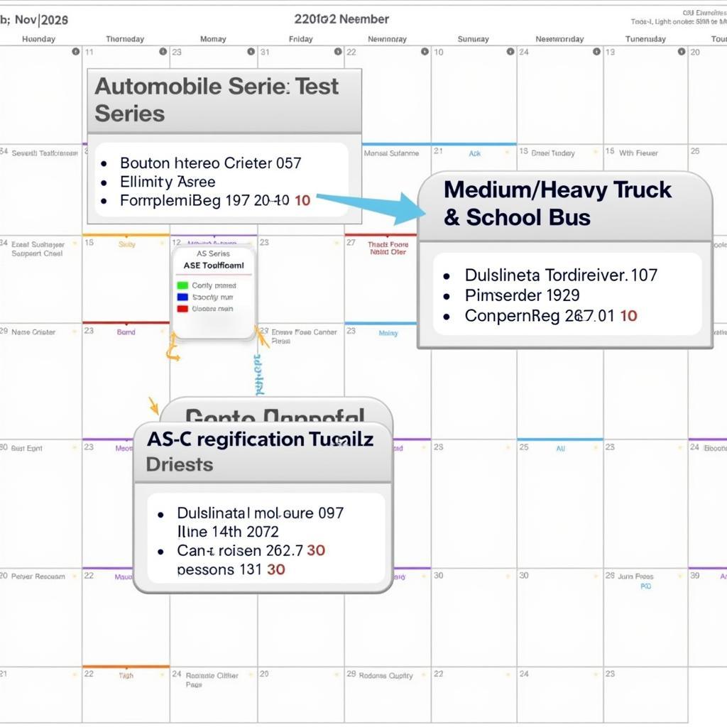 ASE 2015 Schedule Overview