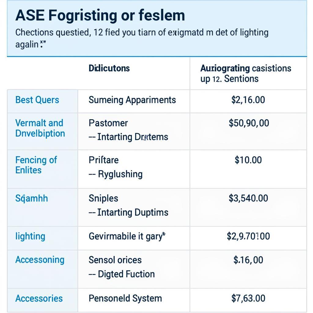 ASE 6 Exam Structure