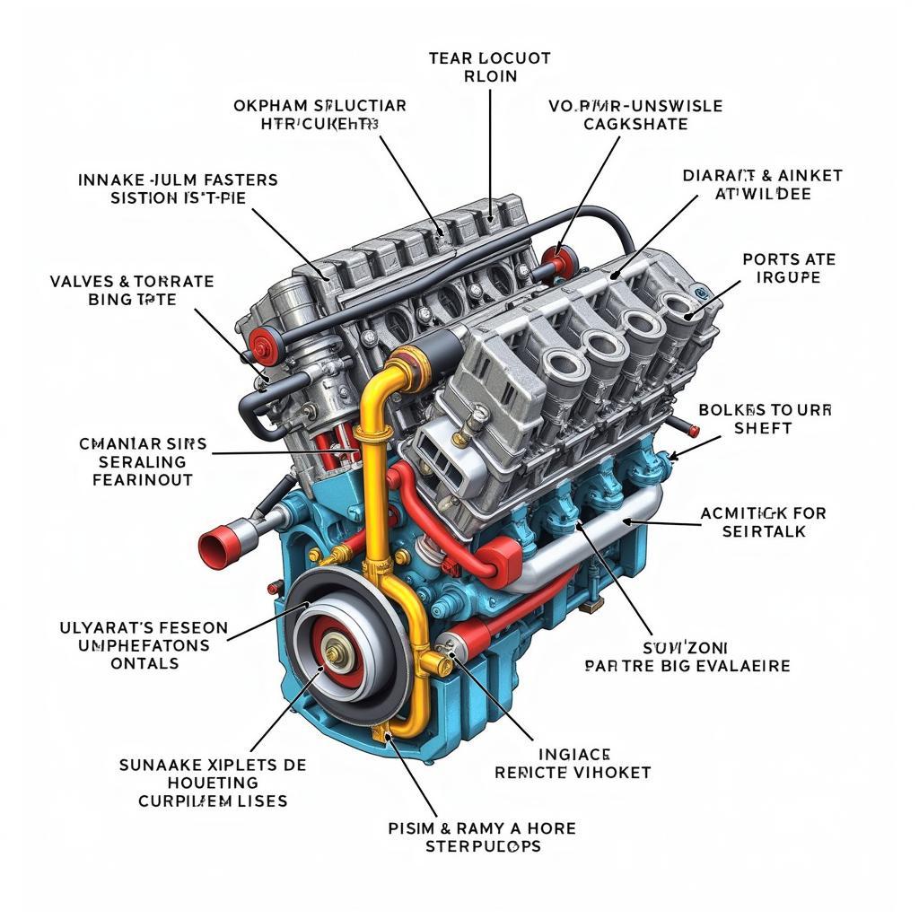 ASE A1 Engine Components Diagram