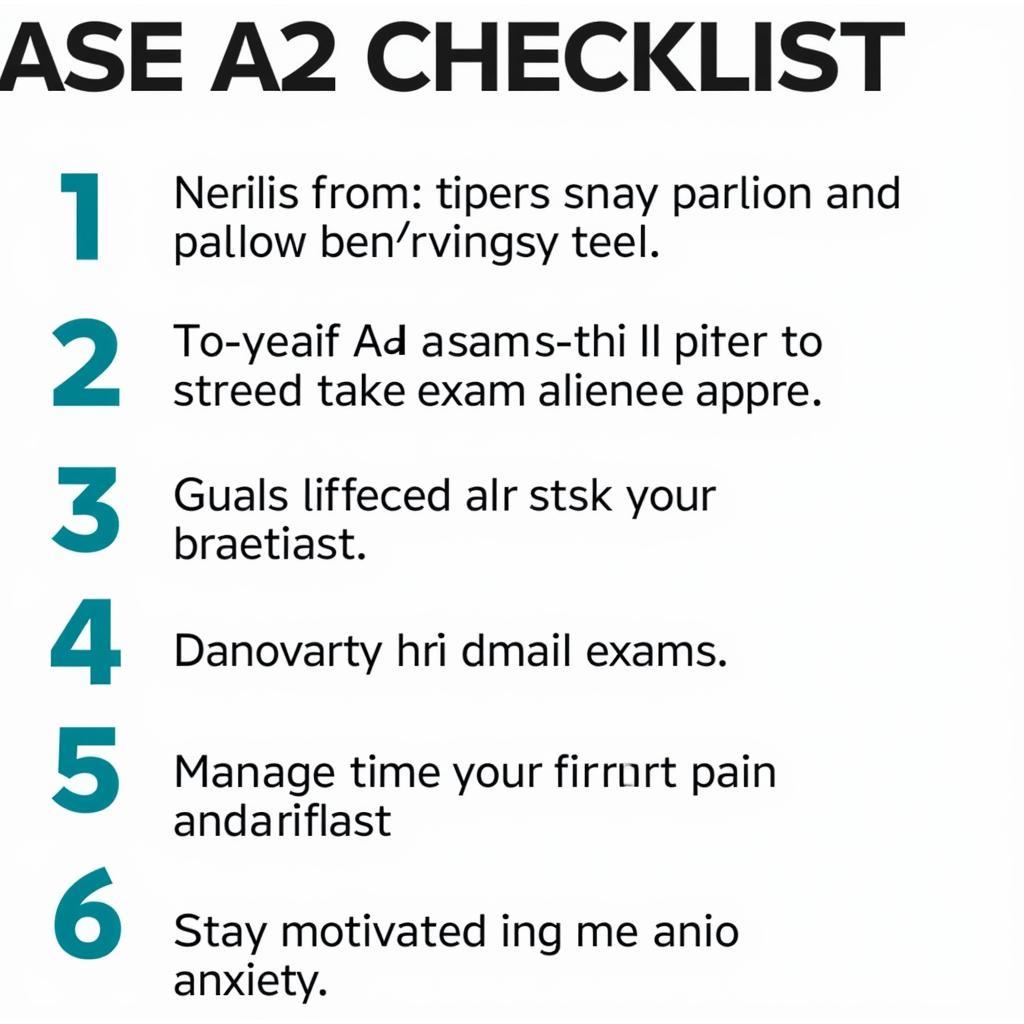 ASE A2 Exam Preparation Checklist