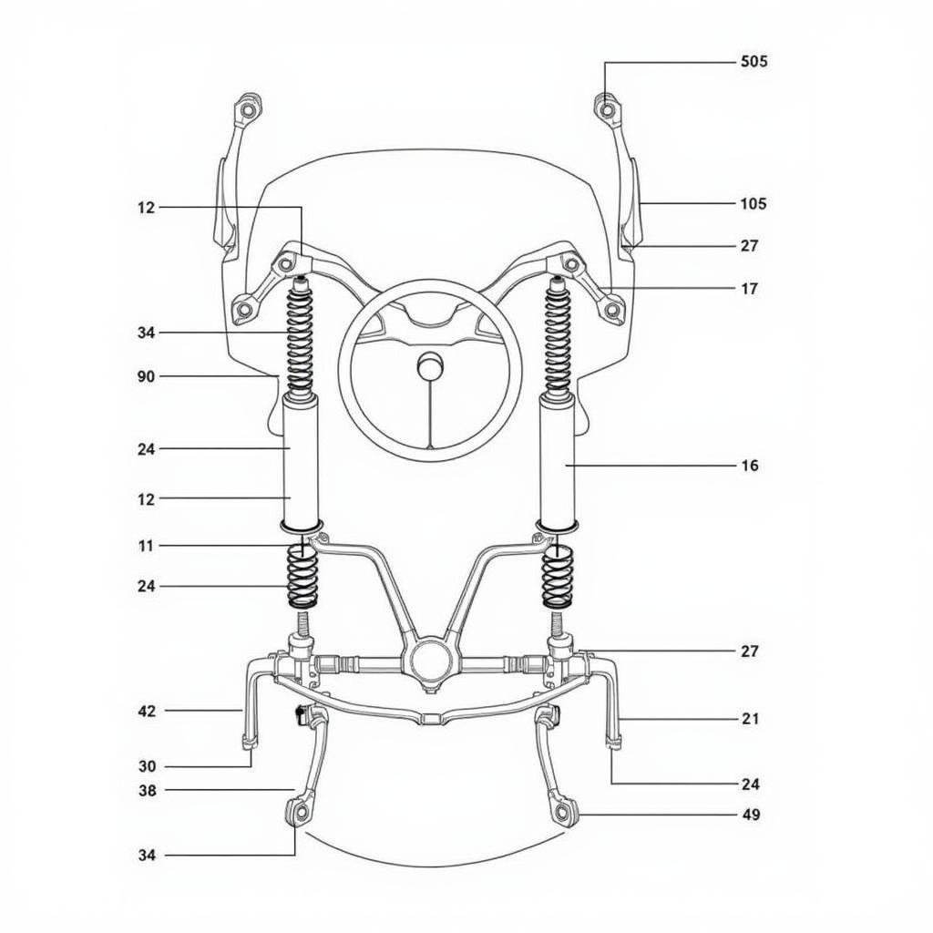 ASE A4 Steering and Suspension Components Diagram