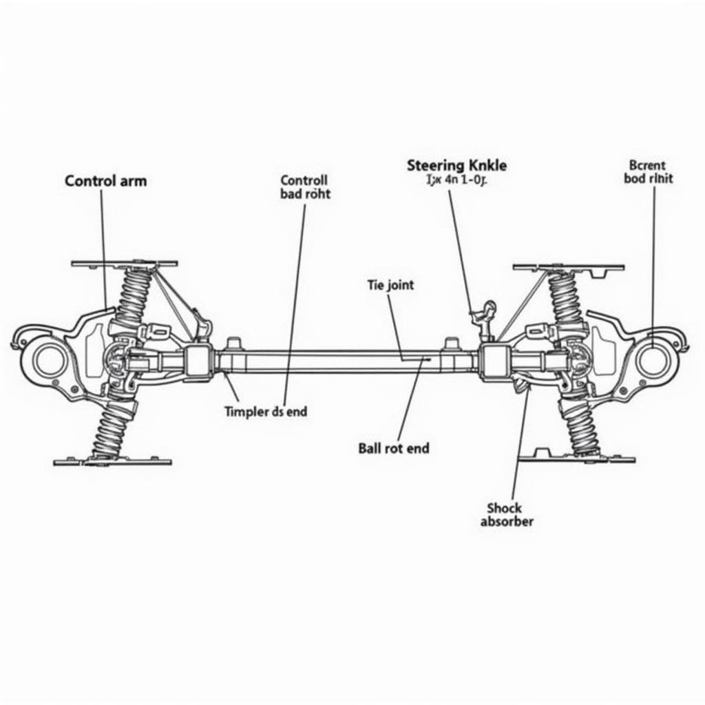 ASE A4 Test: Suspension and Steering System Diagram