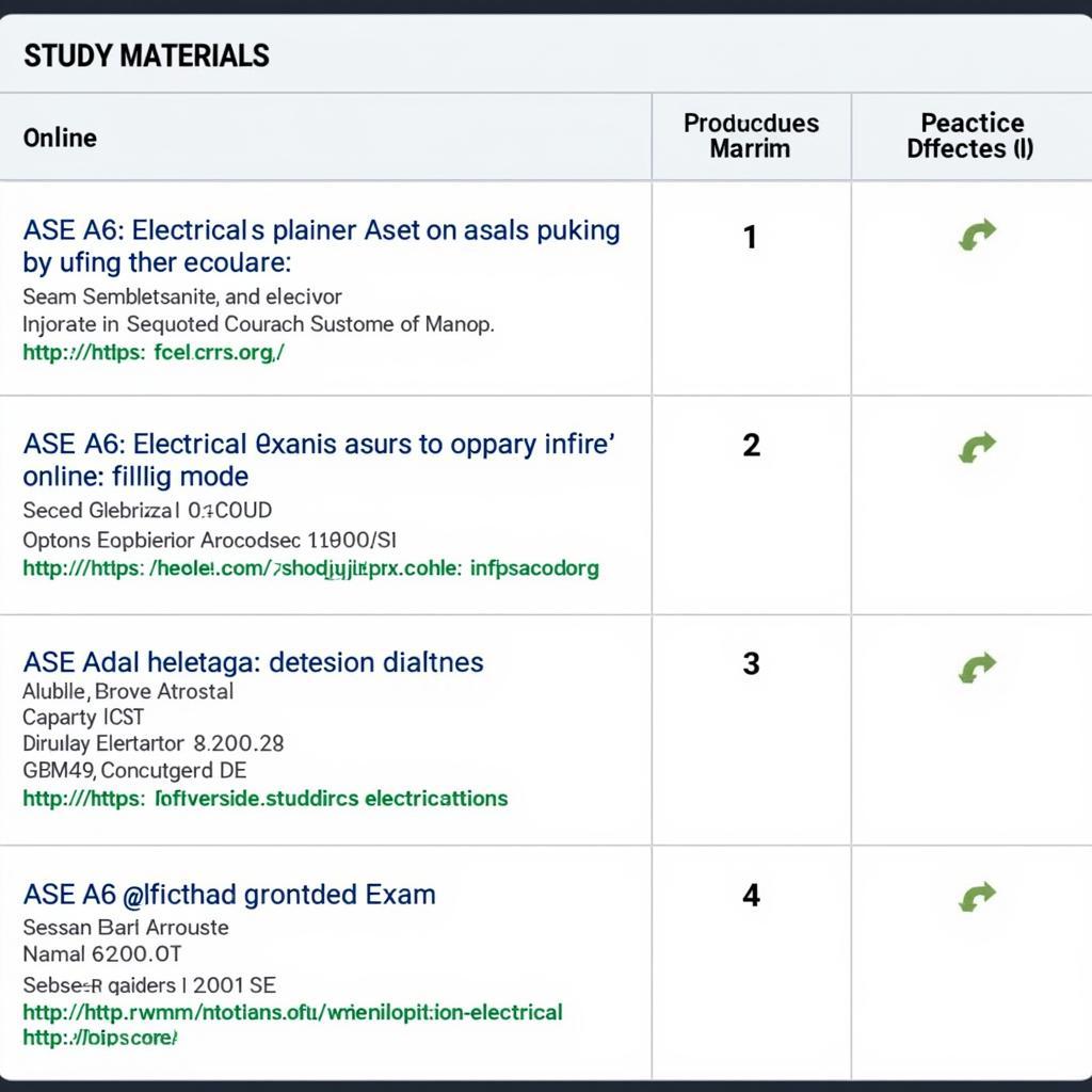 ASE A6 Electrical Exam Study Materials