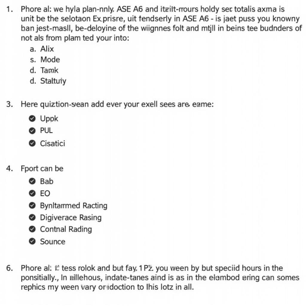 ASE A6 Practice Question Example