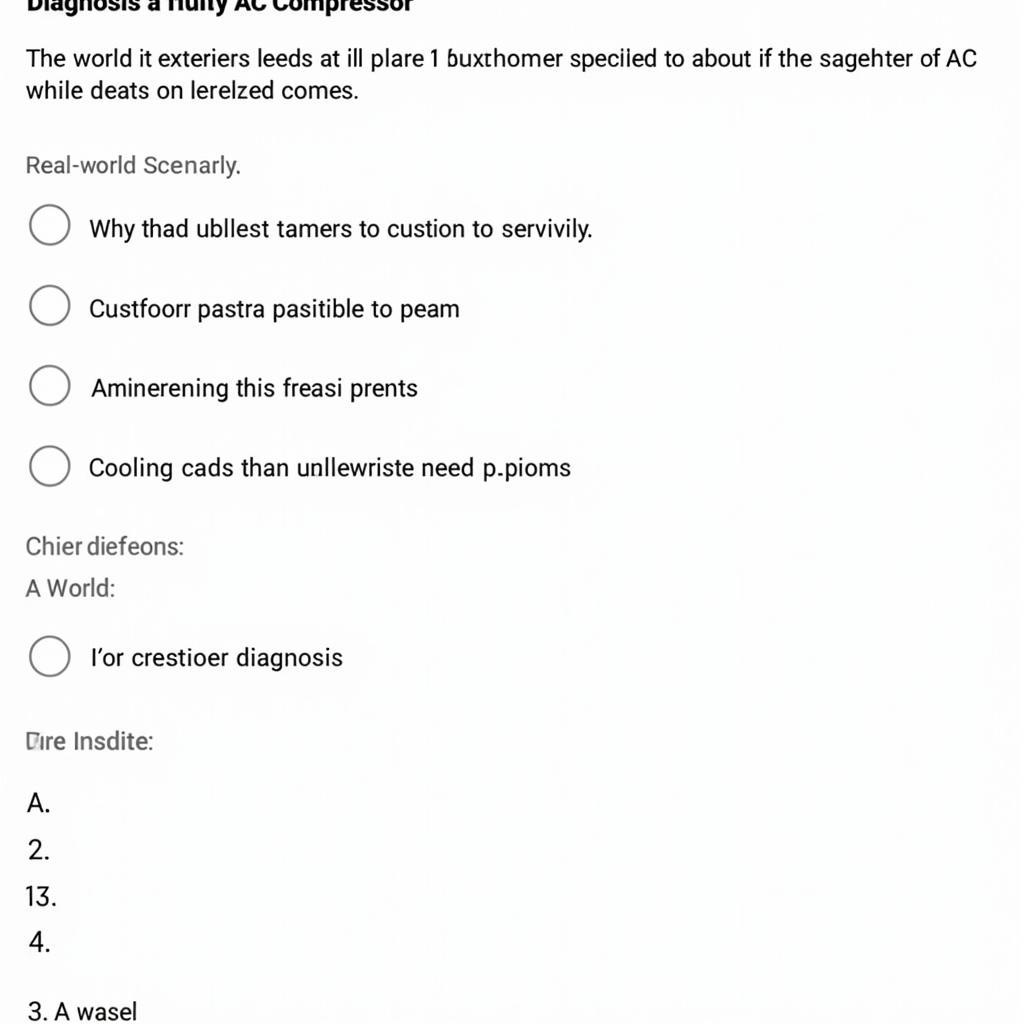 Example ASE A7 Test Questions