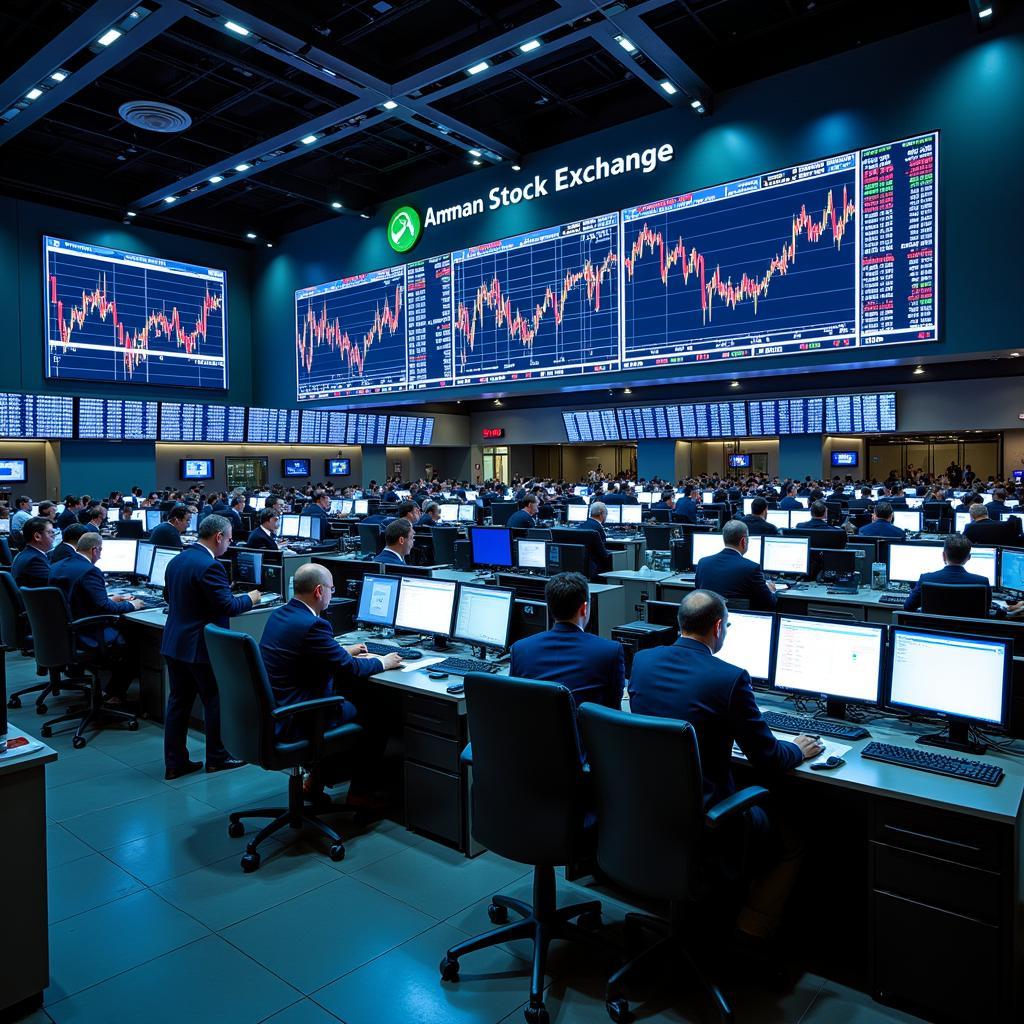 Amman Stock Exchange Trading Floor