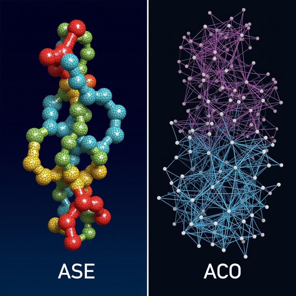 Visualization of the different applications of ASE and ACO