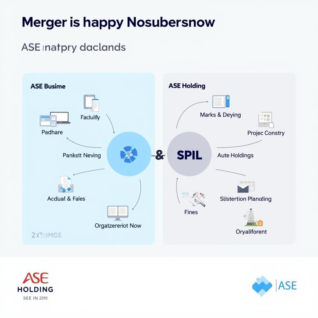 ASE and SPIL Merger Diagram