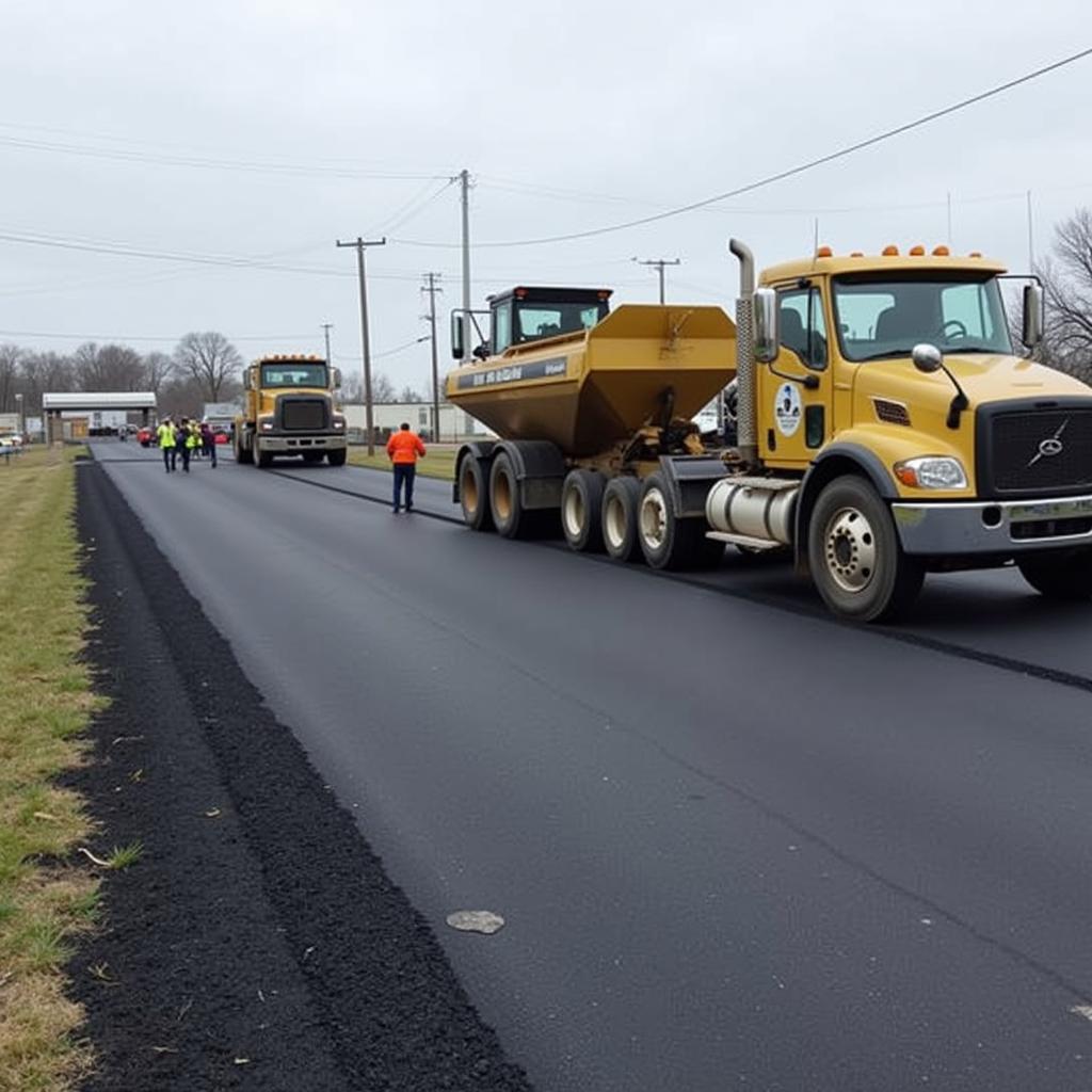 ASE Blacktop Decatur IL Roadway Paving Project