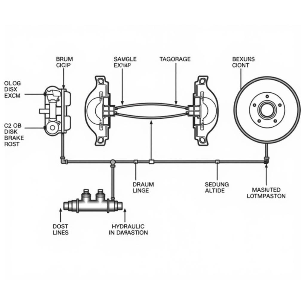 ASE Brakes Practice Test Diagram