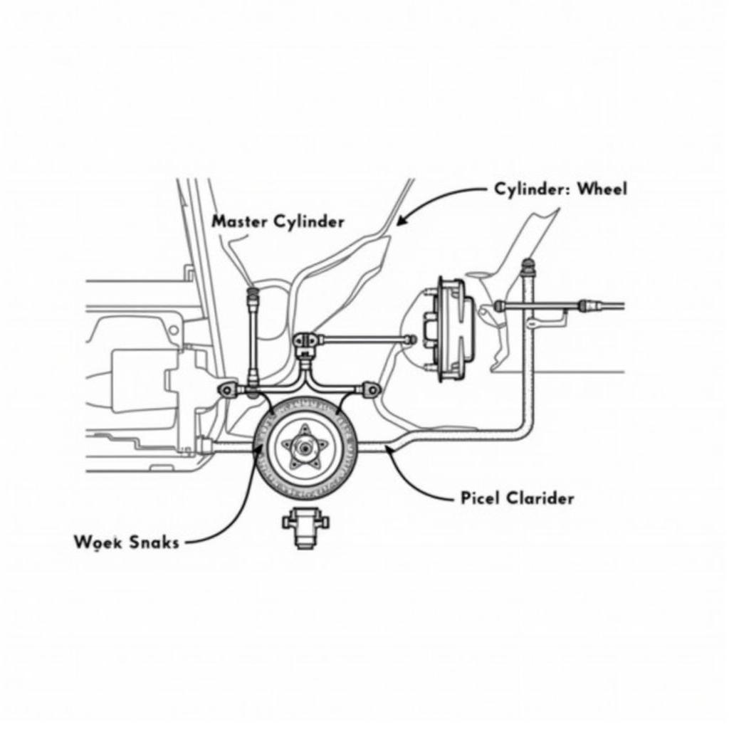 ASE Brakes Study Guide: Hydraulic System Diagram