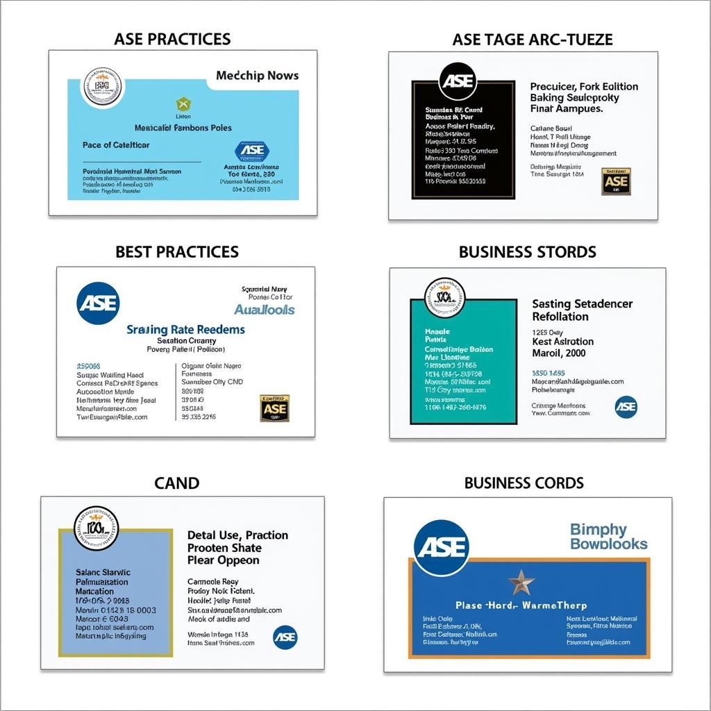 ASE Business Card Design Best Practices