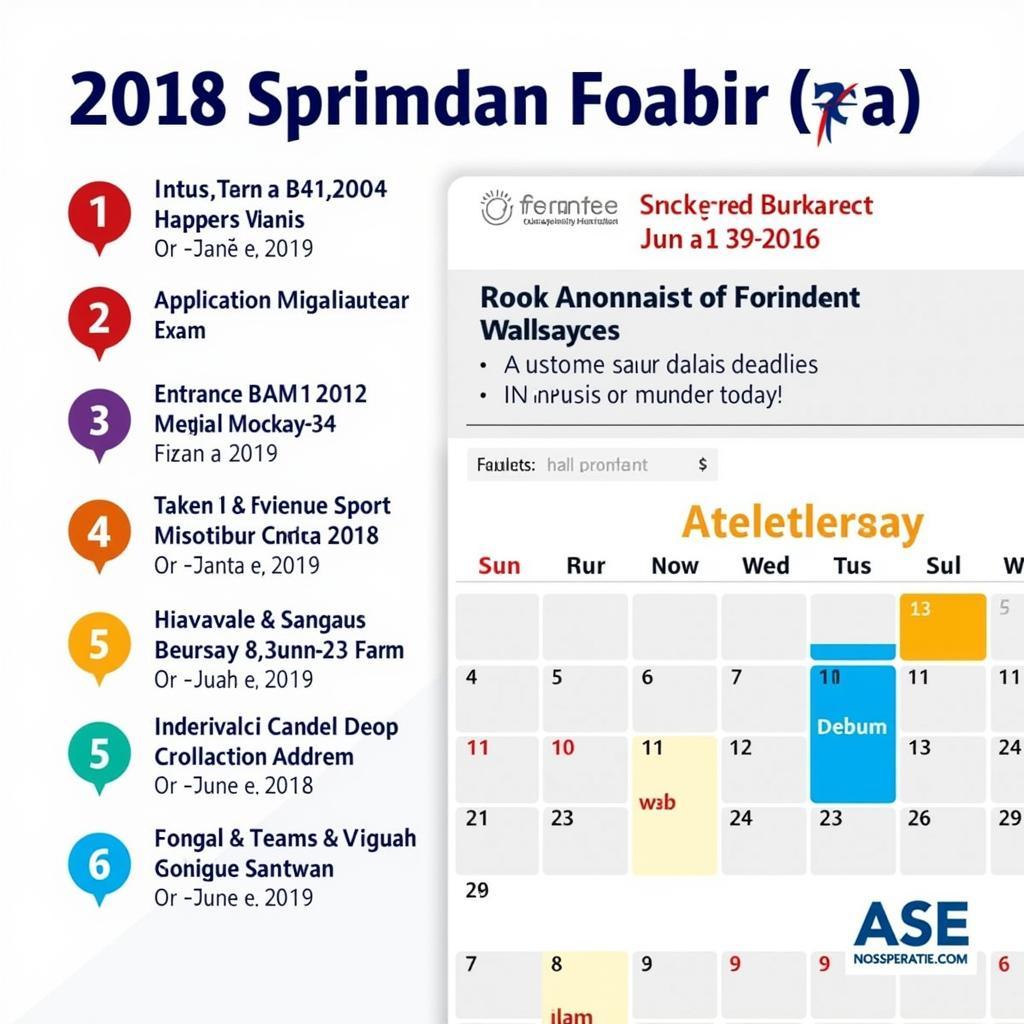 ASE Calendar Admitere 2018 Academic Calendar