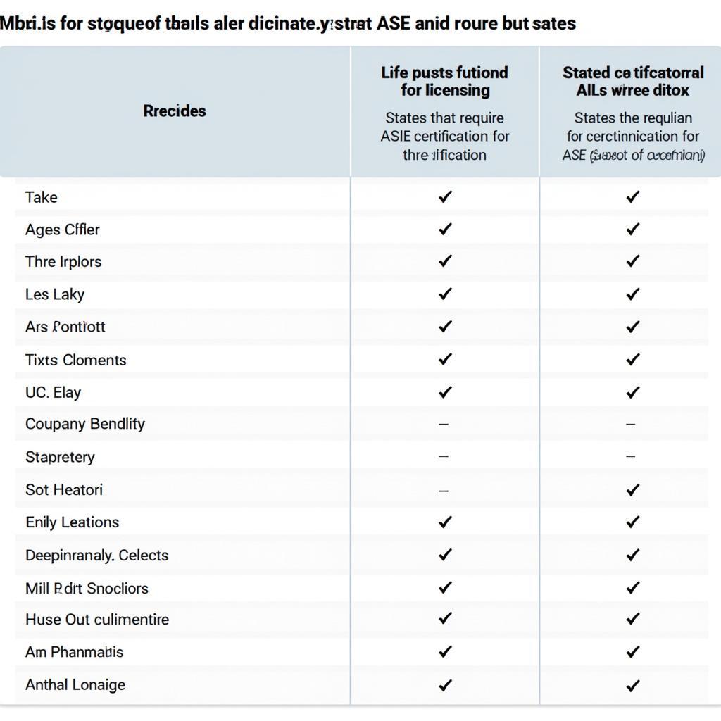 ASE Certification and State Licensing Requirements