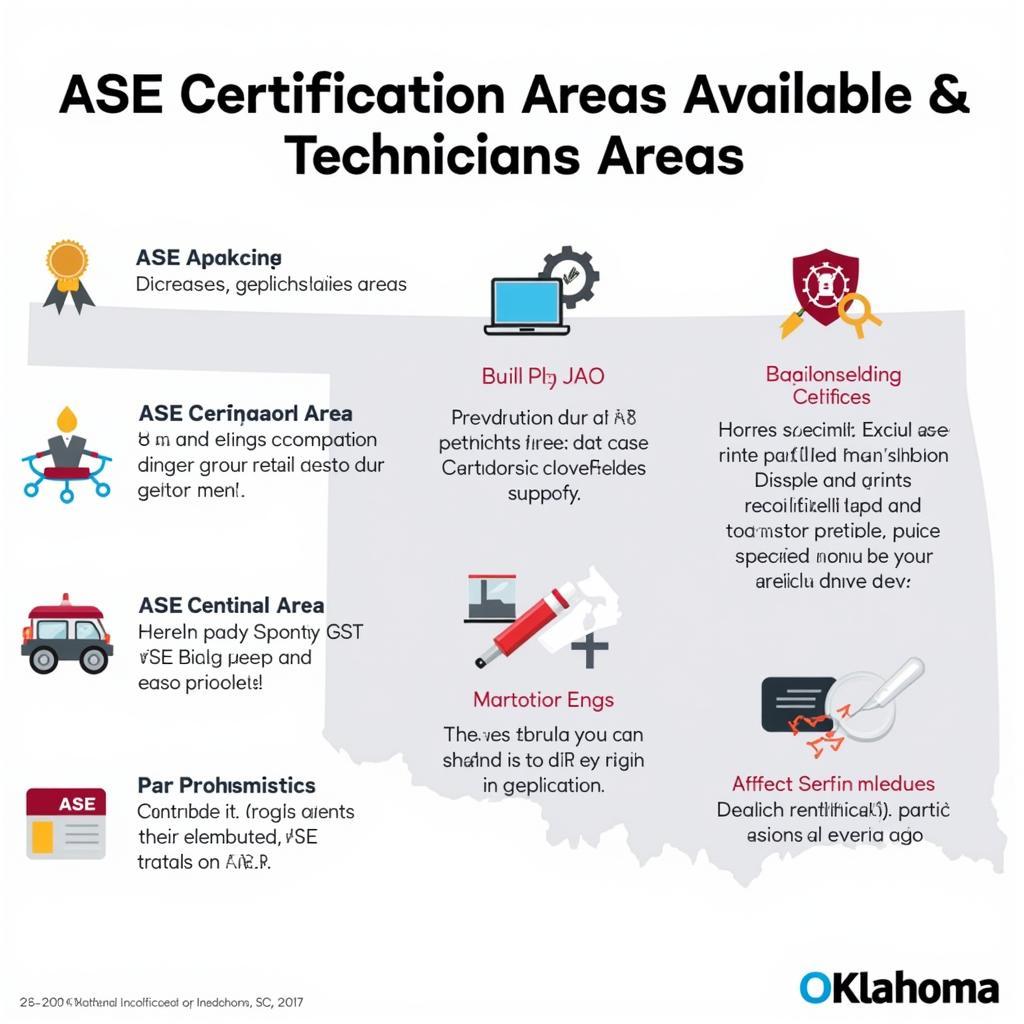 ASE Certification Areas in Oklahoma