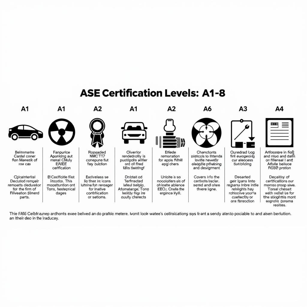 ASE Certification Levels A1-A8 Explained