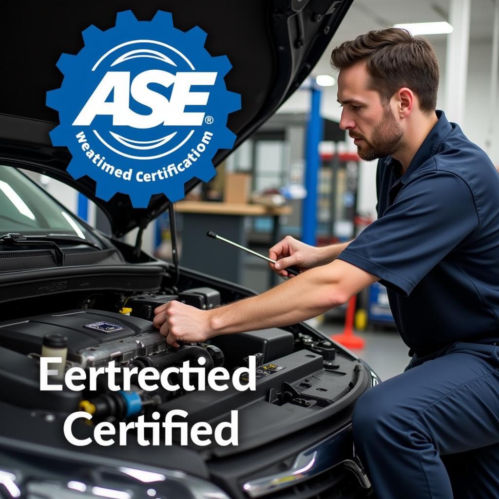 ASE Certified Mechanic at Work