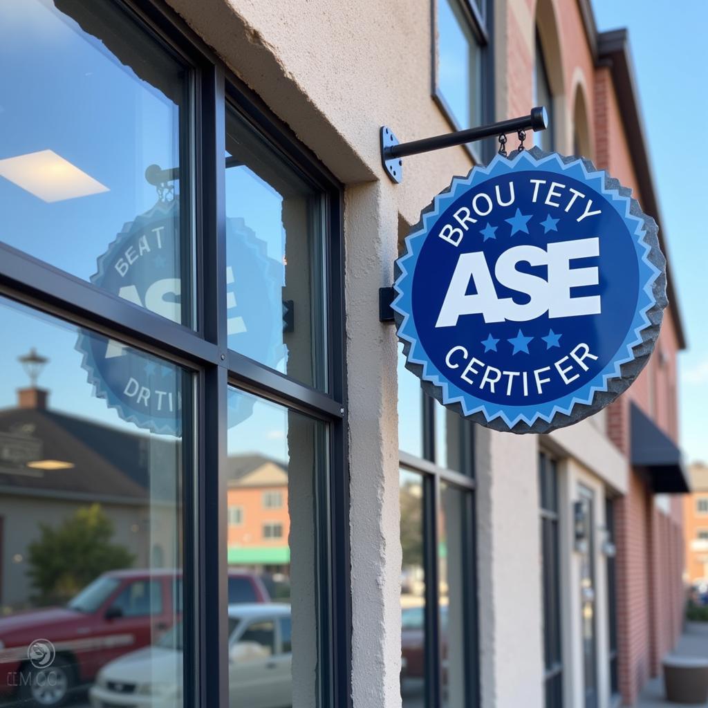 ASE Certified Shop Sign