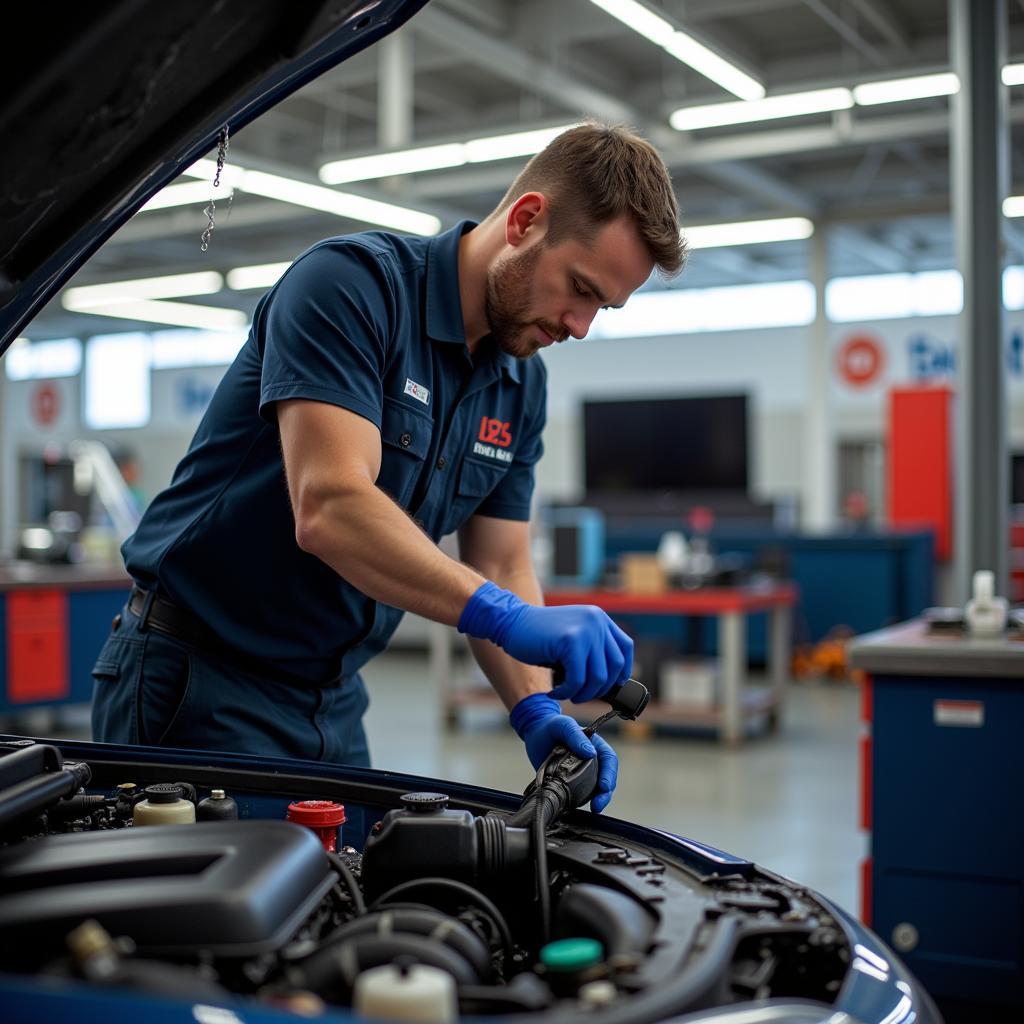 ASE Certified Store Technician at Work