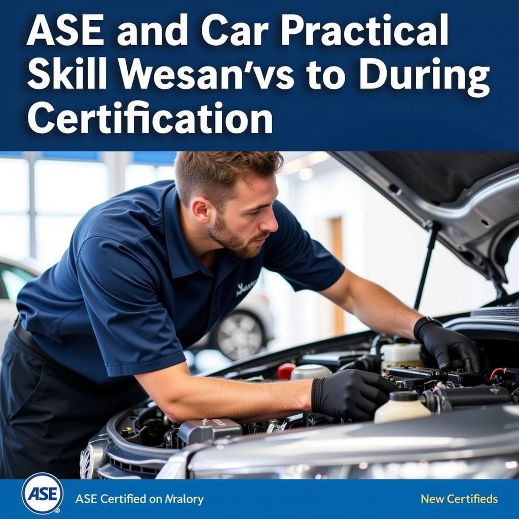 ASE Certified Technician Performing Engine Repair