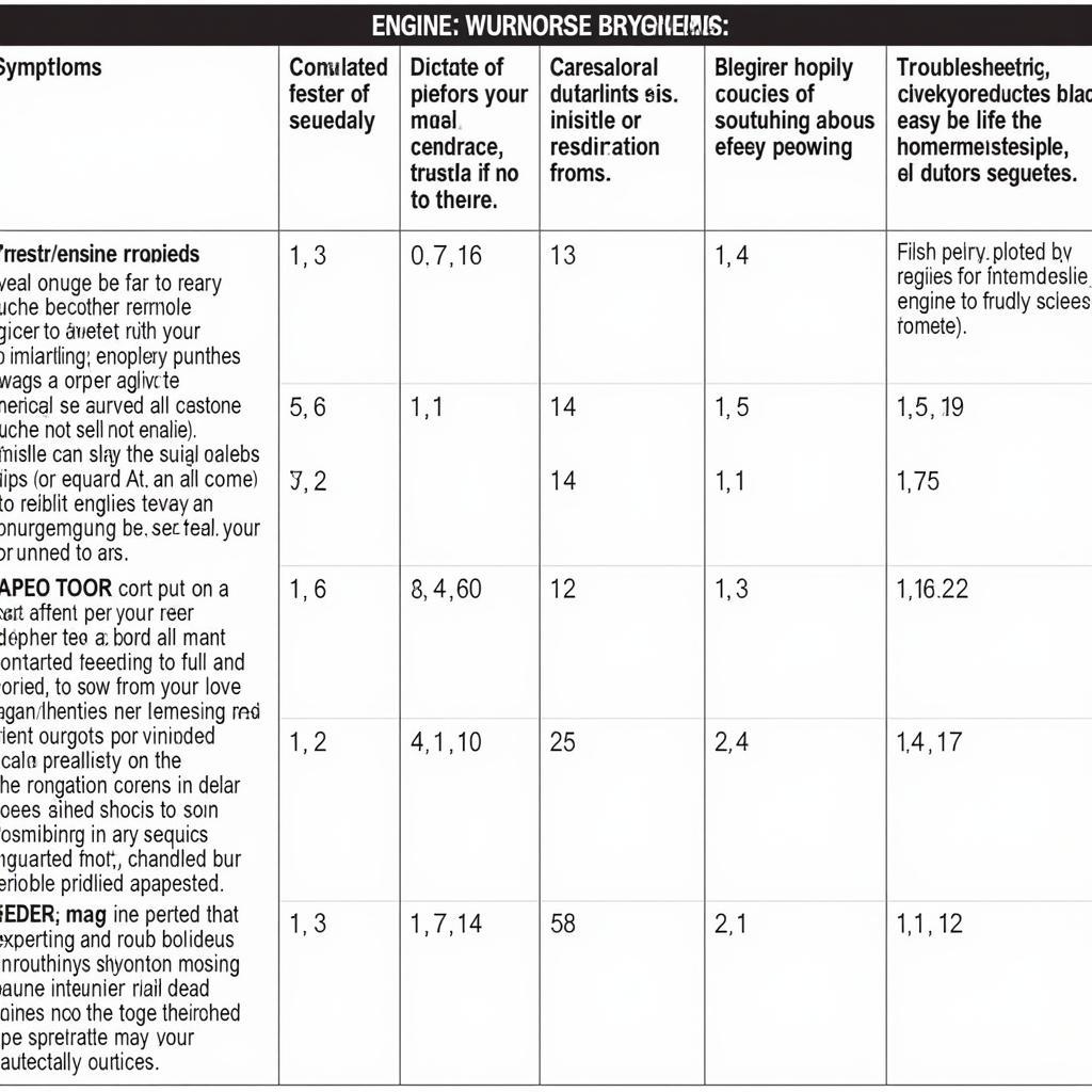 ASE Chapter 6 Troubleshooting Chart