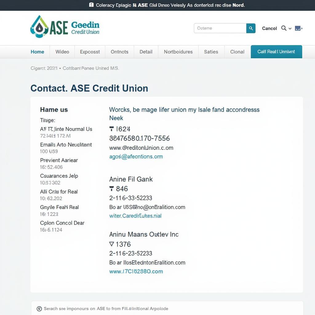 Contact ASE Credit Union