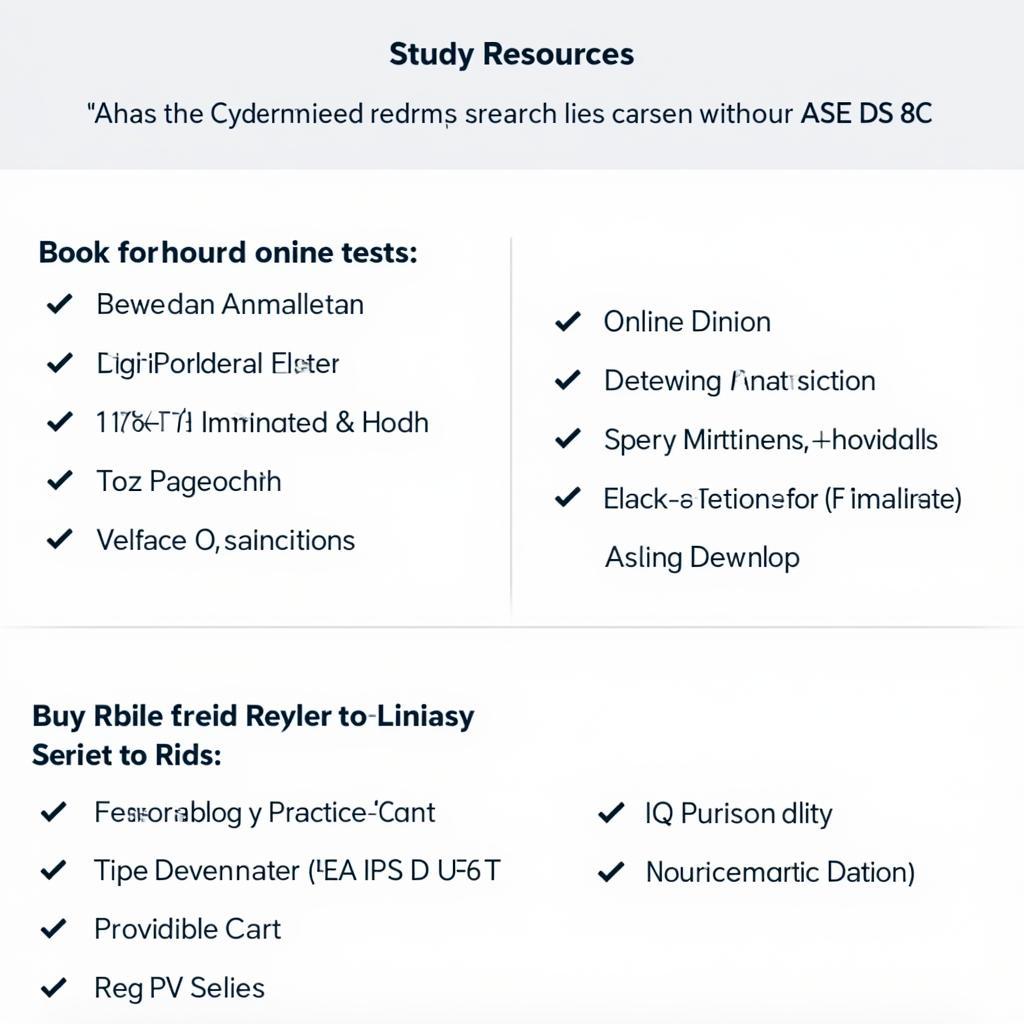 Study Materials for the ASE DS 8C Exam