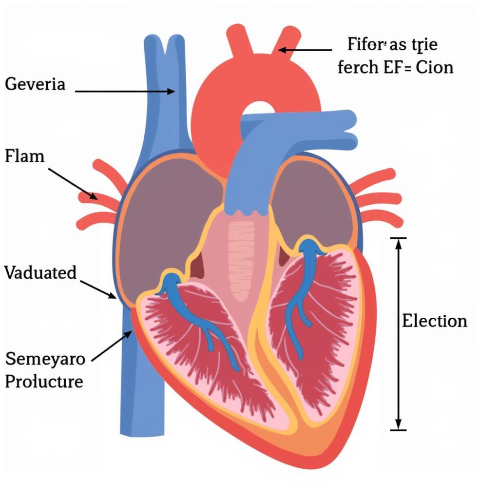 ASE EF Severity and Heart Diagram