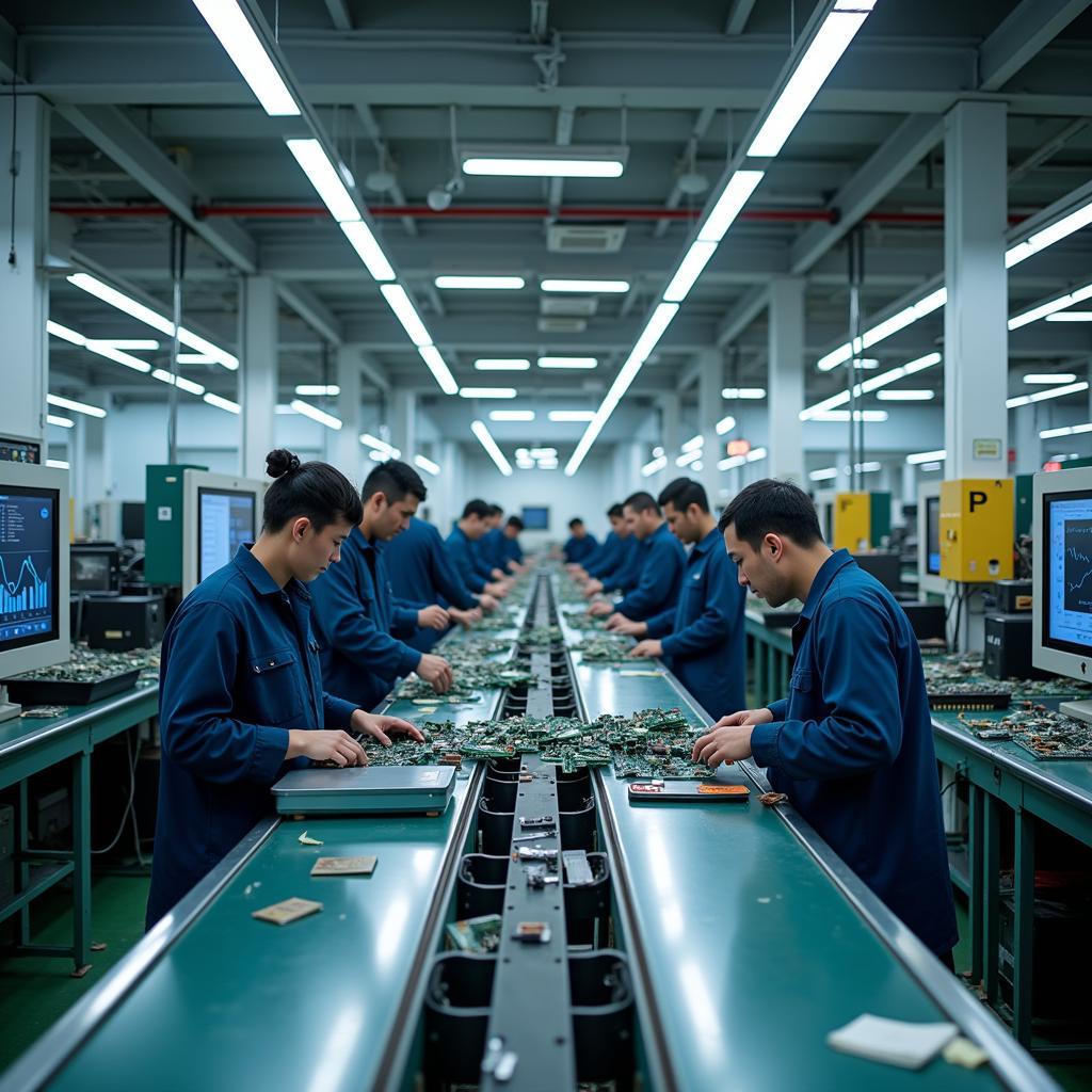 ASE Electronics Factory Workers