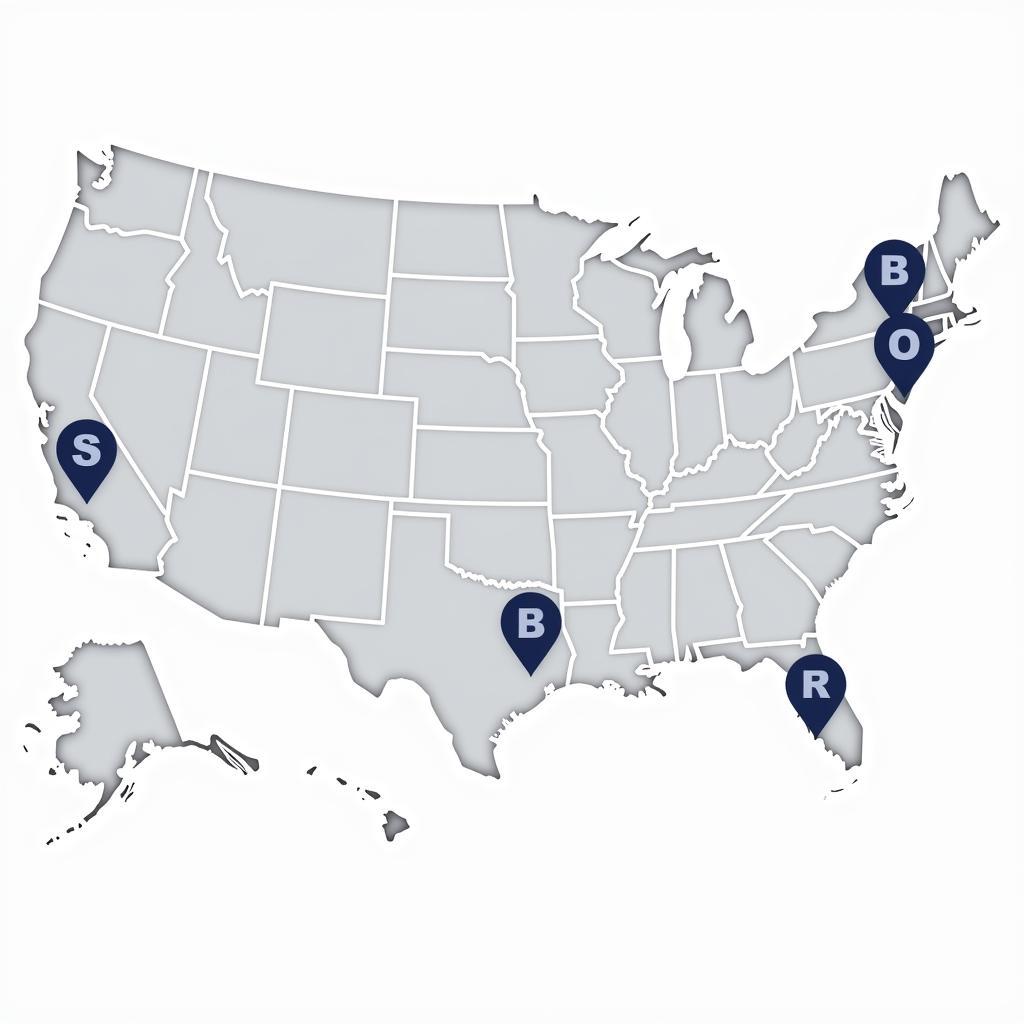 ASE Group Locations in the United States