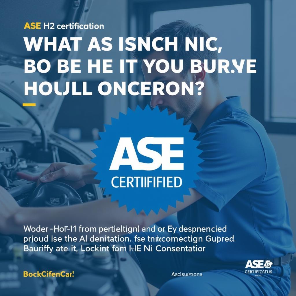 The importance of ASE H2 certification for automotive technicians.