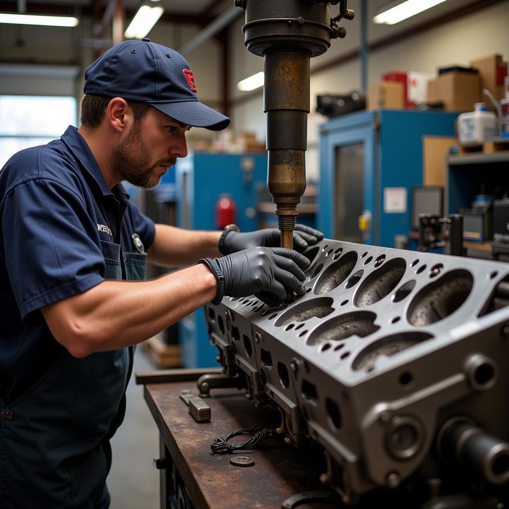 Cylinder Head Machining in ASE Head Rebuilding