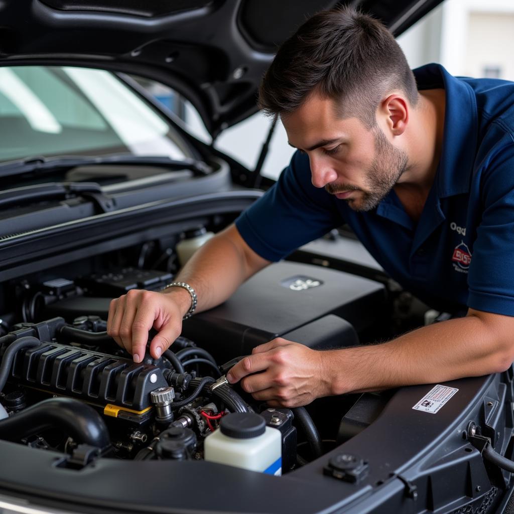 ASE ITSE Certified Technician at Work