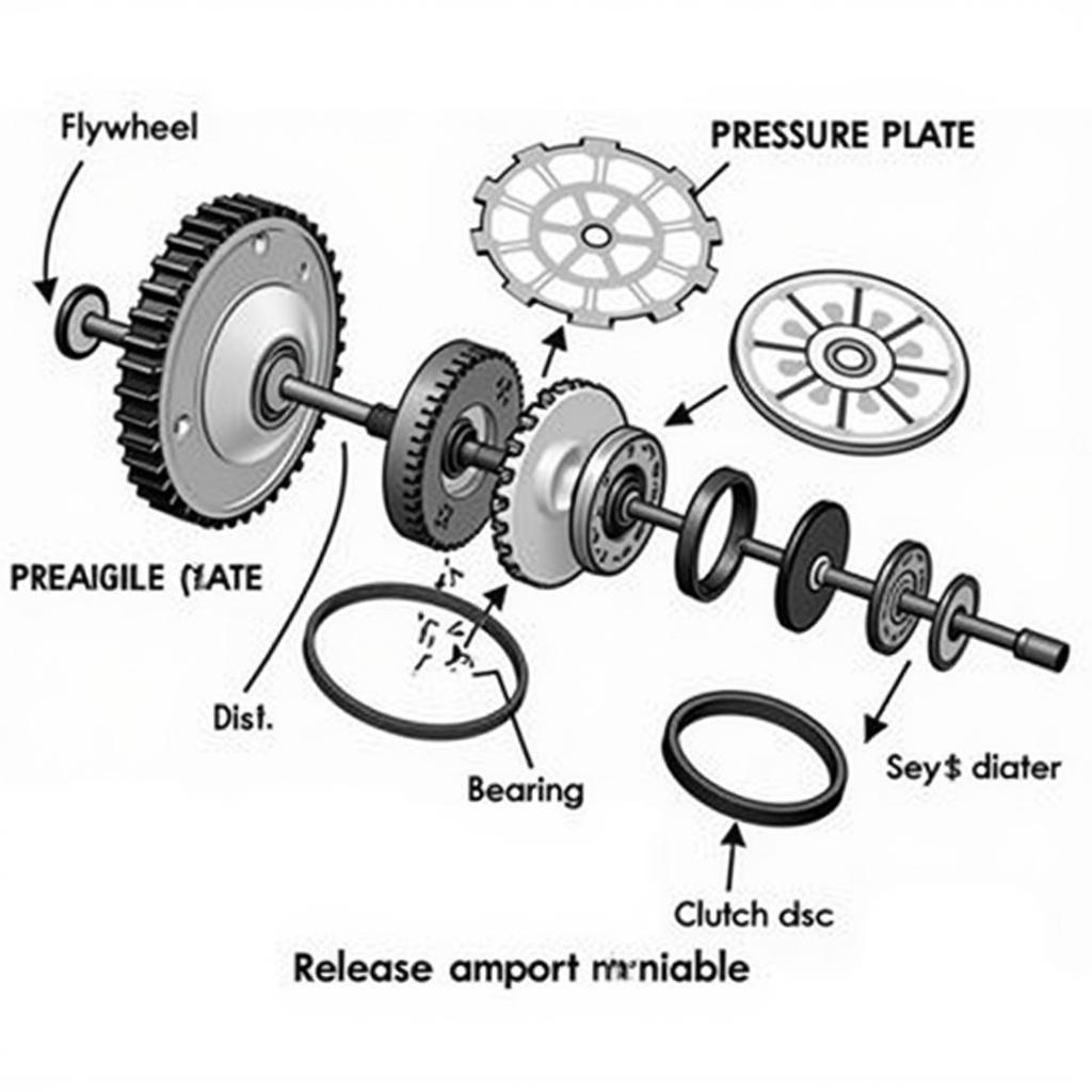 ASE Manual Transmission Clutch System Diagram