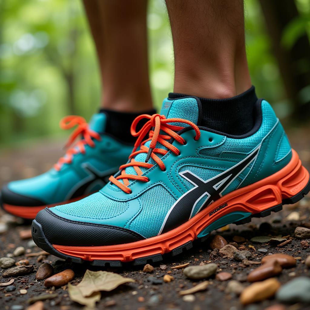 Ase marathon running shoes designed for tropical terrain