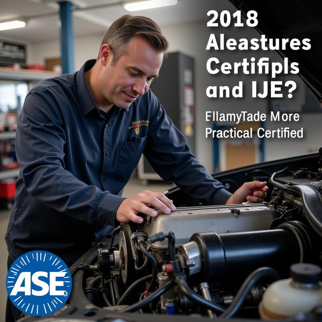 ASE Master Certified Mechanic at Work