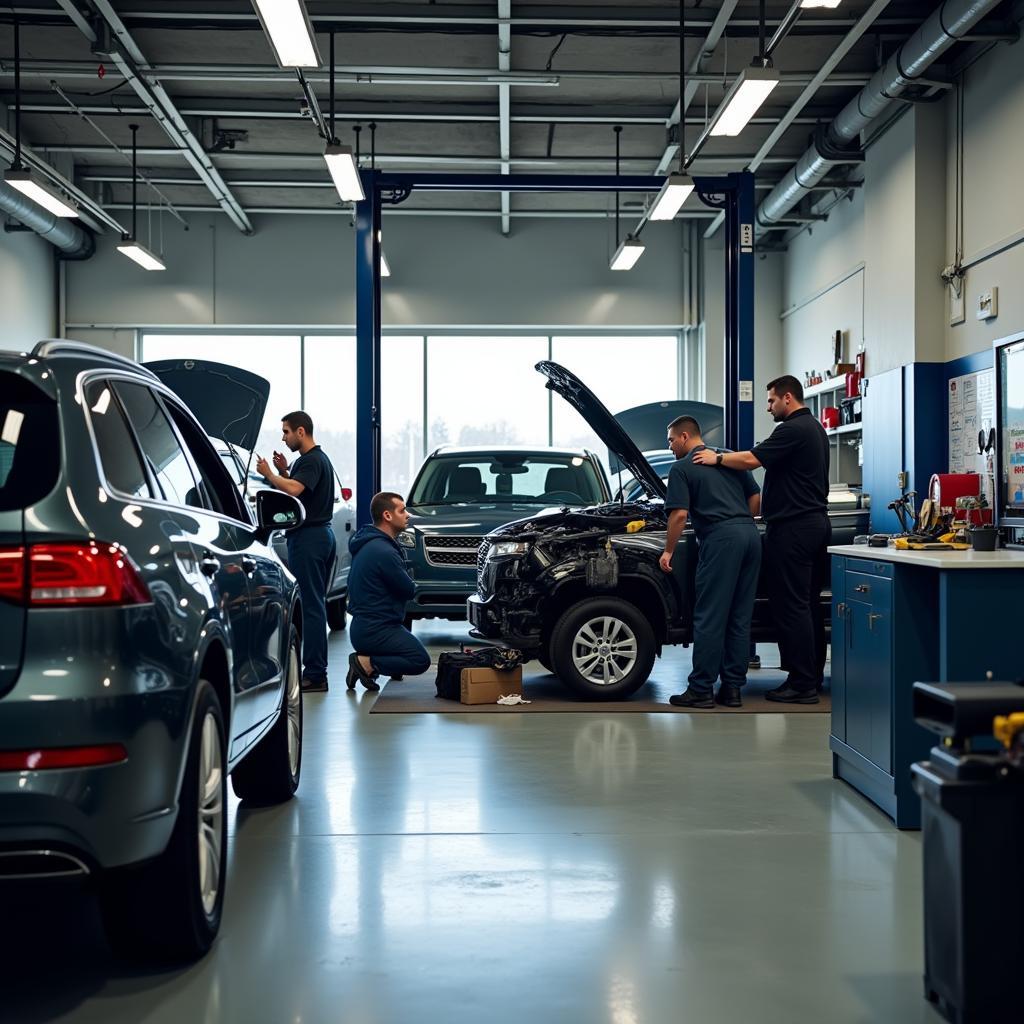 ASE Master Collision Repair Technician Work Environment