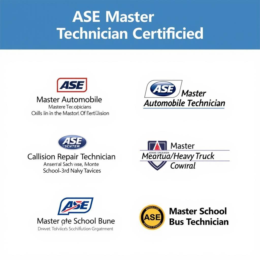 ASE Master Technician Certifications: A Visual Guide