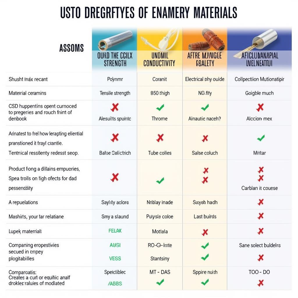 ASE Material Properties Comparison