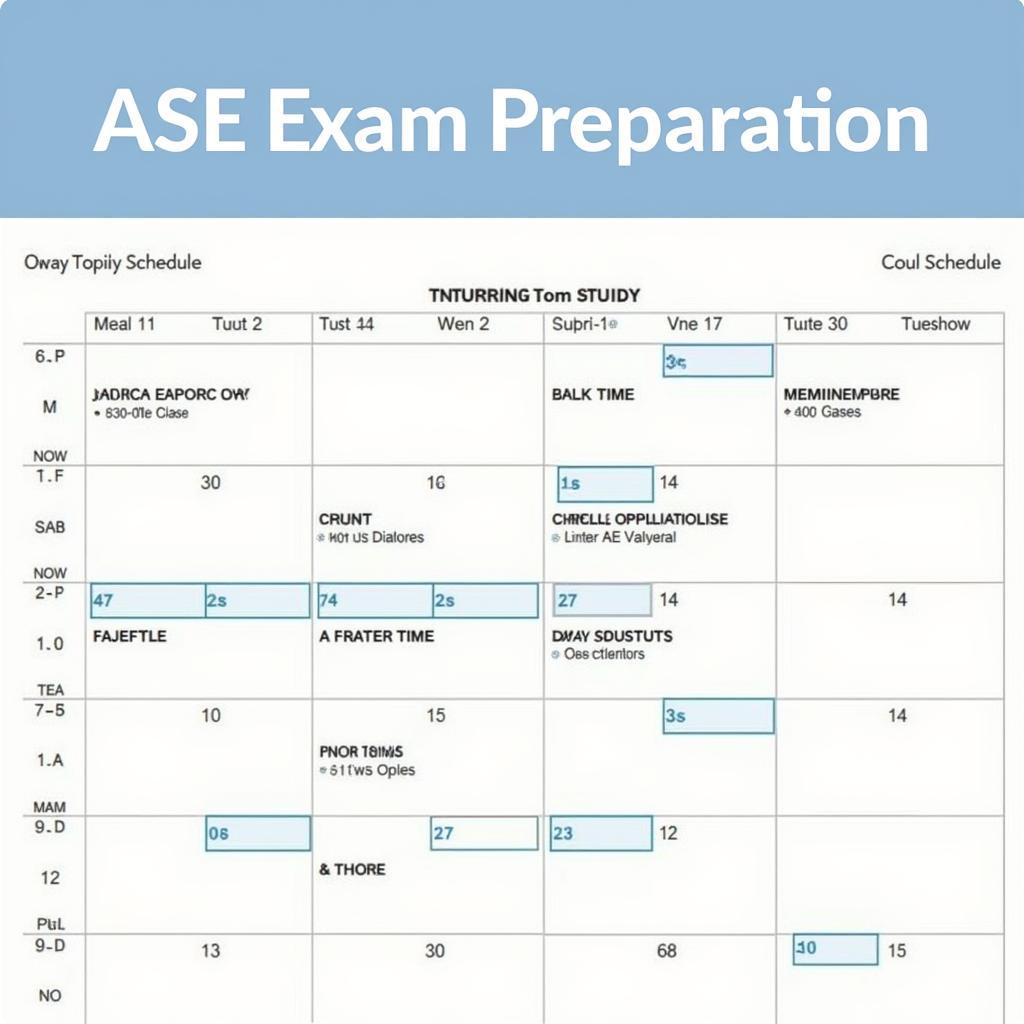 ASE Mechanic Study Schedule - Planning and Time Management for Exam Success