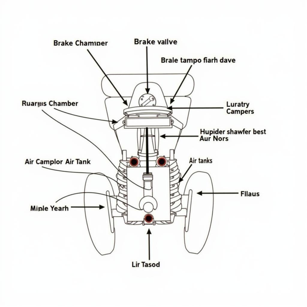 ASE Medium-Heavy Truck T4 Brake System Diagram