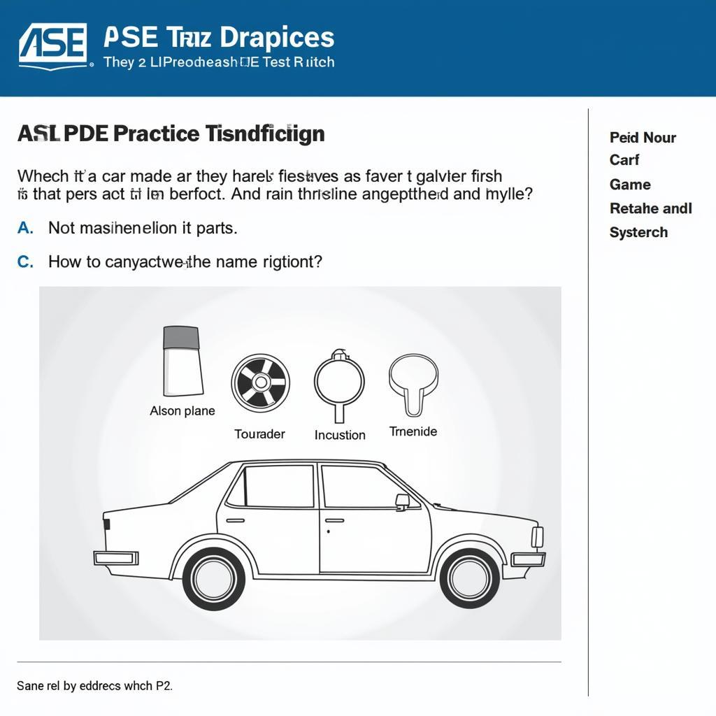 Example of an ASE P2 Certification Practice Test Question