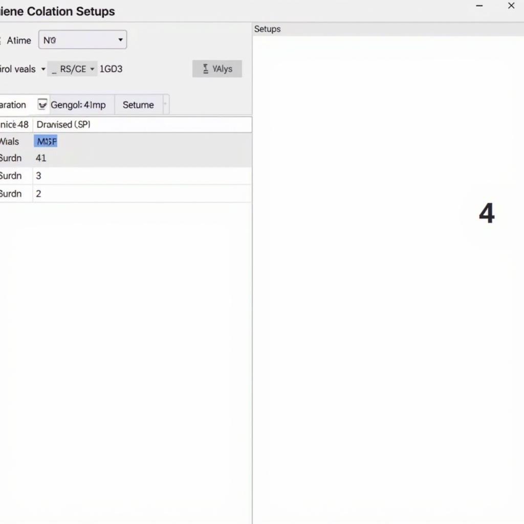 ASE P4 Simulation Parameters Configuration