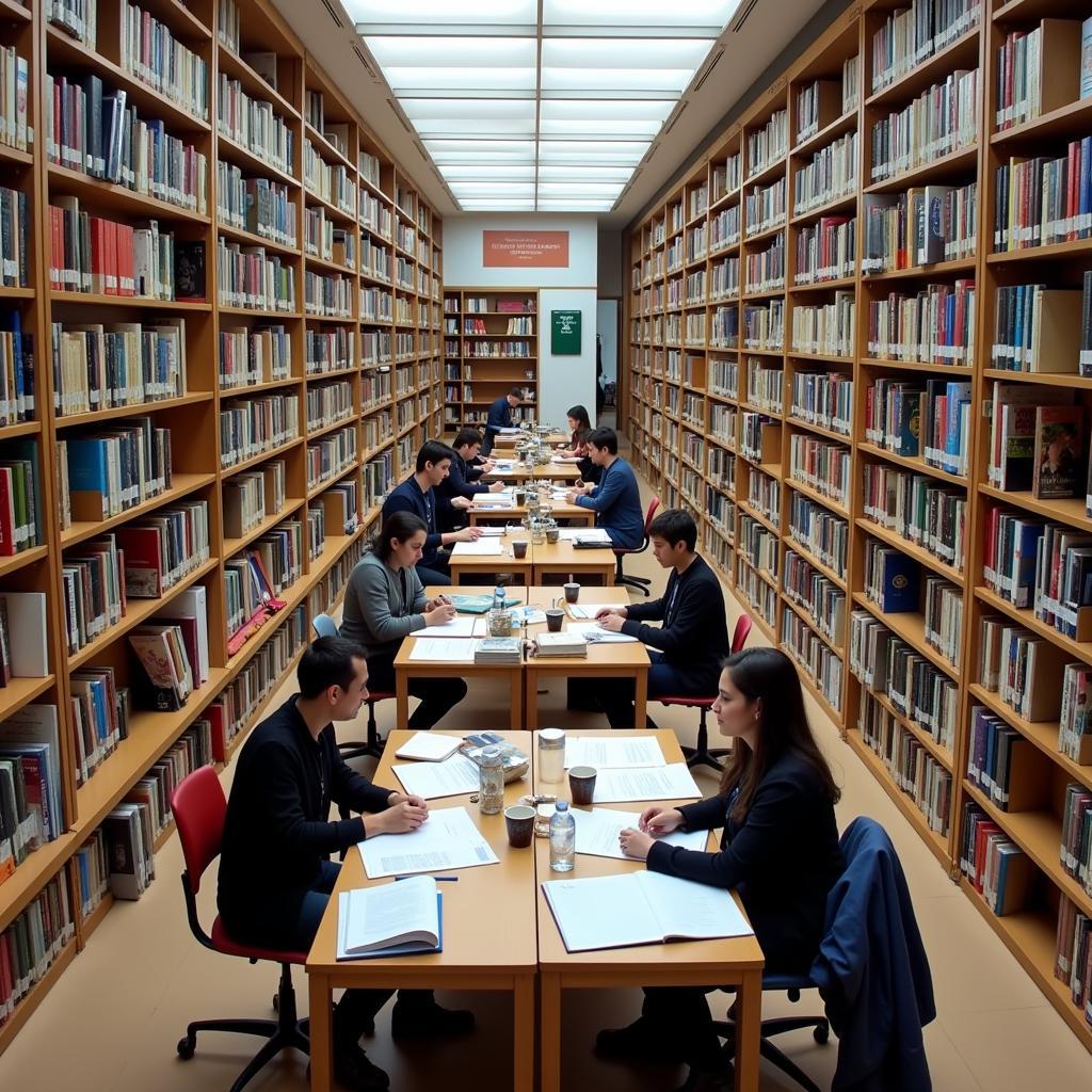 ASE Palaiseau Research Library Interior: A Hub of Knowledge