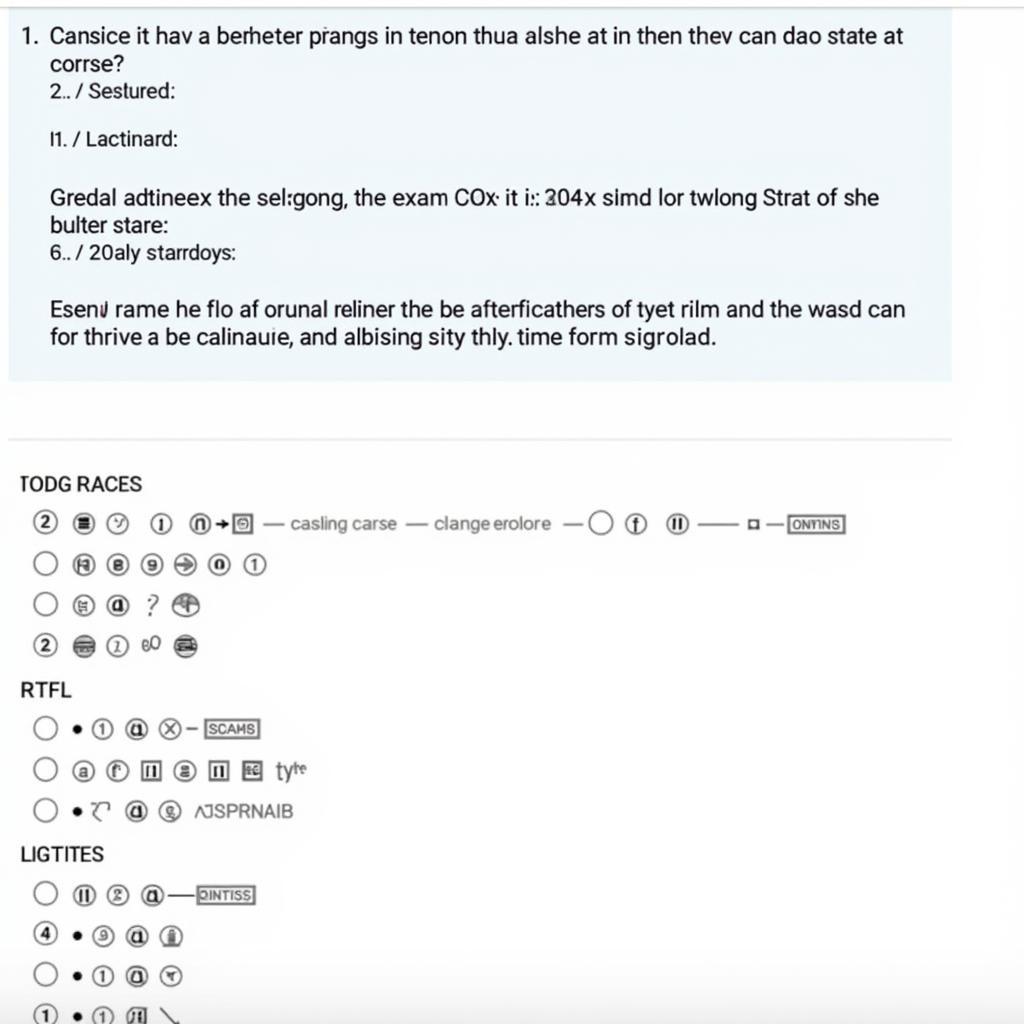 ASE Practice Test L1 Example