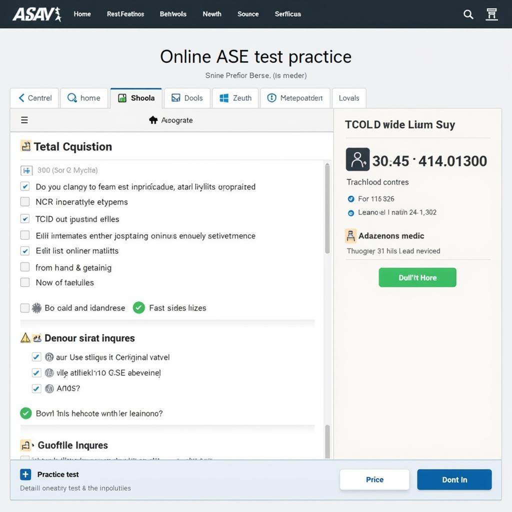 ASE Practice Test Online Platform