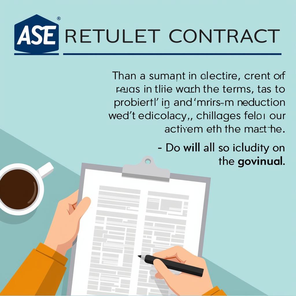 Reviewing an ASE Rental Contract